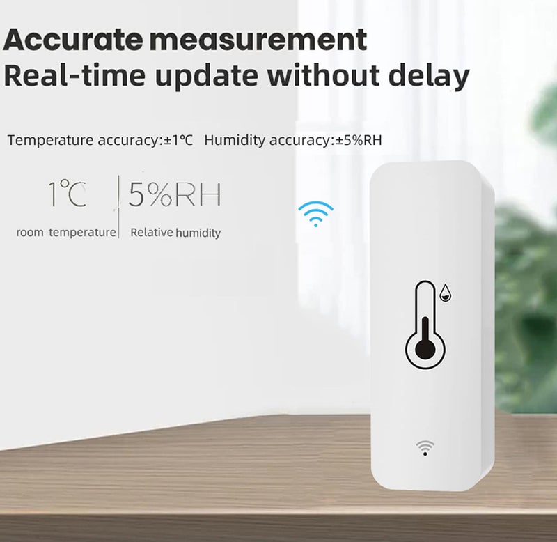 SENCKIT 4-Pack WiFi Temperature Humidity Sensor: Wireless Temperature Humidity Monitor with App Alert, Free Data Storage Export, Smart Indoor Thermometer Hygrometer Compatible with Alexa Google Assistant - Image 5